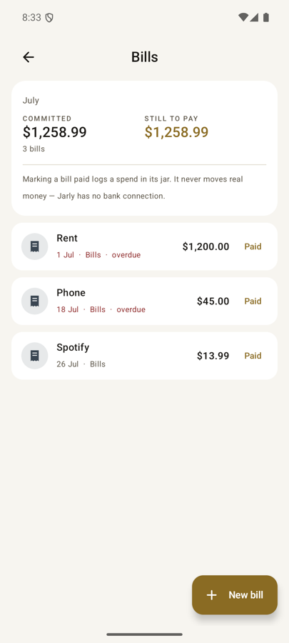 The assign screen with income in, allowance per jar, and a running left-to-assign figure